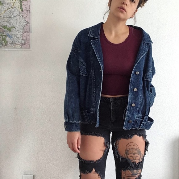 Vintage 80s denim jean jacket - Picture 1 of 7